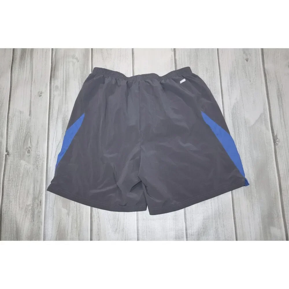 Nike Dri-FIT Athletic Running Shorts Lined Gray/Blue XL (RN# 56323 CA# 05553)